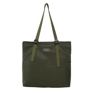 Custom Logo Men’s Waterproof Nylon Shopper Bag Portable Large Capacity Sling Bag Handled Tote for Shopping for Teenagers