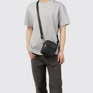 Custom Logo Men’s Women’s Japanese Mini Crossbody Bag Waterproof PU Leather Street Fashion Casual Minimalist Phone Bag