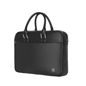 Custom Logo Modern PU Business Style Laptop Briefcase for Men Portable Document & Meeting Bag