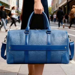 Custom Logo New Design Large Unisex PU Leather Duffle Bag Custom Travel Gym Weekender Sport Overnight Bags