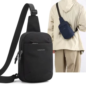 Custom Logo New High Quality Crossbody Nylon Bags For Men Women Sports Travel Chest Shoulder Bag Lightweight Casual Sling Bag
