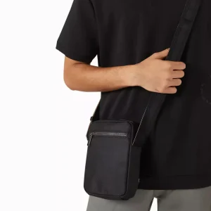 Custom Logo Nylon Men’s Sling Messenger Bag Casual Trendy Crossbody Bag Small Shoulder Bag