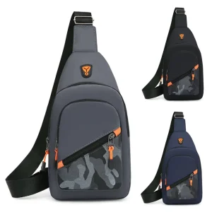 Custom Logo Nylon New Fashion Multifunctional Outdoor Men’s Chest Bag Waterproof Crossbody Sling Bag