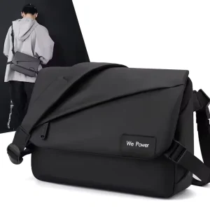 Custom Logo Outdoor Sport Unisex Waterproof Travel Casual Briefcase Fashionable Design Men’s Crossbody Messenger Bag