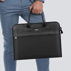 Custom Logo Oxford Conference File Tote Bag Business Man’s Meeting Padded Briefcase Laptop Bag 14 Inch