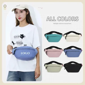 Custom Logo Oxford Sports Running Side Belt Hip Leg Messenger Bum Belt Sling Chest Crossbody Fanny Pack Men’s Bag Waist Bags