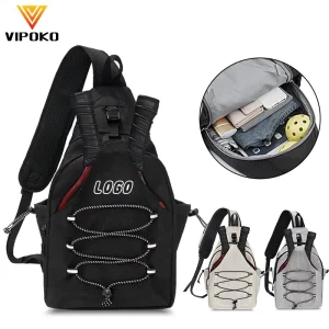 Custom Logo Pickleball Training Equipment Shoulder Chest Bag Men’s and Women’s Pickleball Racket Backpack Pickleball Sling Bag