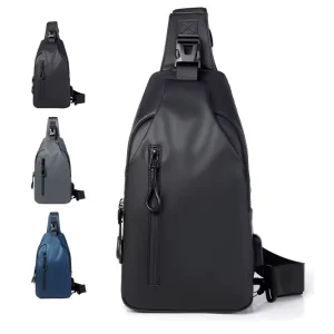 Custom Logo Sling Backpack with USB Charging Port Large Capacity Chest Shoulder Gym Fanny Backpack Travel Crossbody Bag