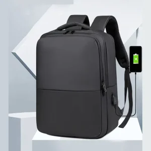 Custom Logo Travel USB Backpack Men’s Waterproof Leisure Business Laptop Backpack Large Capacity Multi Function Bag