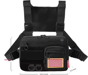 Custom Logo Unisex Tactical Chest Bag Cross Body Sports Vest Shoulder Carry System Waterproof Anti Theft Men Women