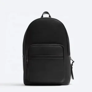 Custom Logo Vegan Leather Label Backpack Waterproof Travel Student School Bag Multifunctional Mens Leather Backpack