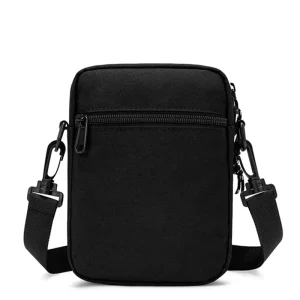 Custom Logo Vintage Fashion Casual Utility Travel Mini Crossbody Sling Chest Bags Single Shoulder Messenger Bag Button for Men