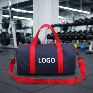 Custom Logo Waterproof Gym Bag for Women Mens Sport Fitness Duffle with Shoe Compartment Fashion Style Zipper Closure Travel Bag