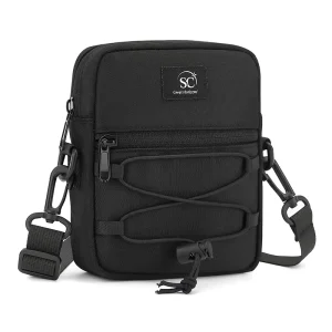Custom Logo Waterproof Nylon Adjustable Fashion Casual Sport Travel Shoulder Messenger Sling Bag for Men