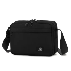 Custom Logo Waterproof Nylon Adjustable Waist Chest Pack Sling Crossbody Bag for Men