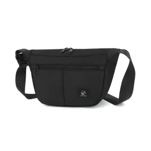 Custom Logo Waterproof Nylon Adjustable Waist Chest Sling Crossbody Bag for Travel Hiking