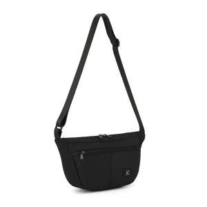 Custom Logo Waterproof Nylon Black Adjustable Sport Waist Chest Sling Fanny Pack Unisex Bag