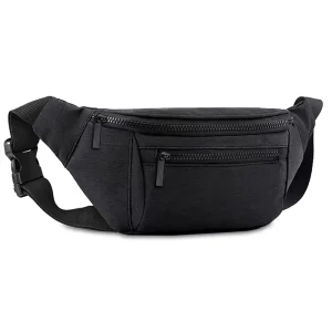 Custom Logo Waterproof Polyester Anti Theft Travel Walking Running Hiking Cycling Fanny Pack Crossbody Waist Belt Bag