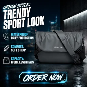 Custom Logo Waterproof Polyester Messenger Bags With Zipper Closure Daily travel Crossbody Handbags For Men All Seasons