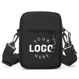 Custom Logo Waterproof Small Crossbody Sport Strip Sling Shoulder Bag Large Capacity Messenger Bag Man Sacoche Homme