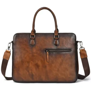 Custom Luxury Genuine Leather Bag Handbag for Men Classic Briefcases Bags