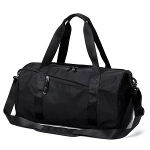 Custom Made Sport Men’s Travel Duffel Bags Polyester Foldable Bag Shoe Compartment Zipper Fashion Customized Travel