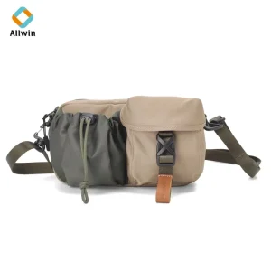 Custom Men Mini Anti-Theft Canvas Sling Bag Small Crossbody Chest Bag For School Office Commute