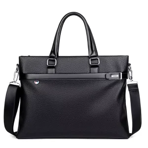 Custom Men PU Leather Business Shoulder Messenger Bag Classic Single Sling Shoulder Crossbody Bag Laptop Bag Briefcase for Men