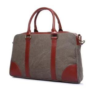 Custom Men Vintage Travel Cross Body Satchel Shoulder Crossbody Laptop Bag Canvas Tote Bag Men’s Handbags for Men