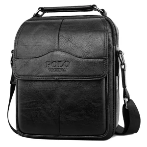 Custom Men’s Bag Durable Fashion Crossbody Bag High Quality PU Leather Casual Sling Shoulder Bag