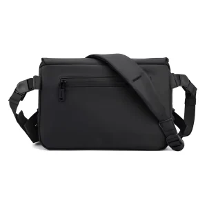 Custom Men’s Casual Business Outdoor Durable Multifunction Crossbody Bag Waterproof Nylon Shoulder Bag with Fashion PU Material