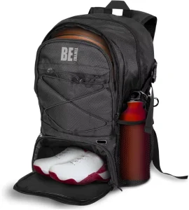 Custom Men’s Casual Sports Basketball Backpack Waterproof Football Bag for Gym Use