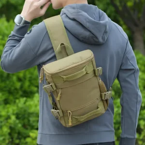 Custom Men’s Chest Bag Travel Fashion Waterproof Zipper Summer Multi-functional Oxford Material Anti Portable