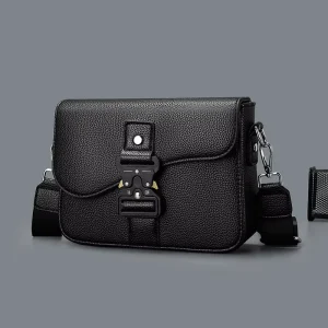 Custom Men’s Crossbody Bag PU Leather Shoulder Bag Luxury Business Messenger Bag OEM ODM Casual Sling Bag With Logo