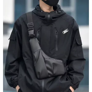 Custom Men’s Crossbody Chest Bag Waterproof Casual Sports Travel Outdoor Sling Shoulder Messenger School Bag