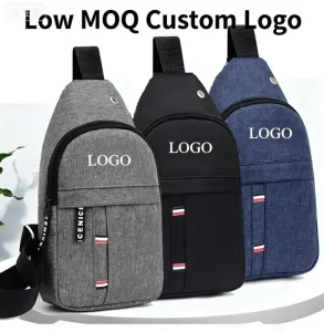 Custom Men’s Fashion Casual Comfortable Lightweight Nylon Messenger Bag Waterproof Sports Backpack Durable Anti Theft Luxury Bag