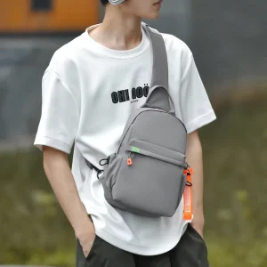 Custom Men’s Fashionable Oxford Chest Bag Single Shoulder Crossbody Backpack Casual Messenger Bag