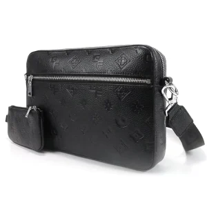 Custom Men’s Genuine Leather Laptop Briefcase Handbag Soft Crossbody Messenger Bag for Business Office Use