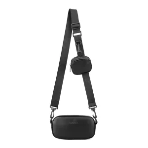 Custom Men’s Luxury Design Crossbody Messenger Bag Waterproof PU with Geometric Pattern Fashion Style for Travelling