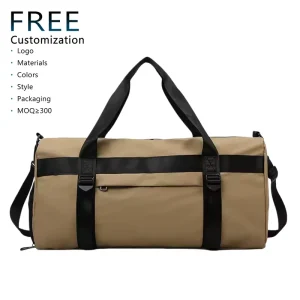 Custom Men’s Sports Travel Bag Waterproof with Shoe Compartment and Wet Pocket Travel Accessories