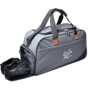 Custom Men’s Travel Sport Duffle Gym Bag with Shoes Compartment Modern Stylish Durable Polyester Lining