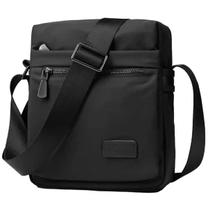 Custom Men’s Vintage Style Daily Bag Polyester Nylon Sling Crossbody Messenger Bag Fits 11inch Tablet