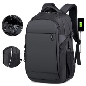 Custom Modern Waterproof Lightweight Durable Cotton Men’s Business Anti Theft School USB New Laptop Travel Backpack Interior