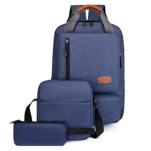 Custom New Design Men’s Travel Backpack 3 in 1 Business Waterproof with USB Nylon Polyester Lining 20-35L