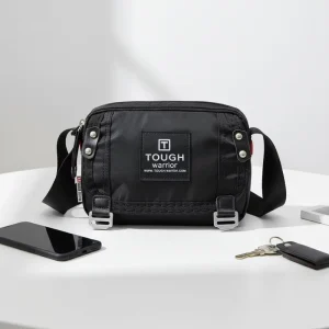 Custom New Men’s Nylon Waterproof Shoulder Crossbody Bag Fashion Casual Multi Compartment Sling Bag for Outdoor