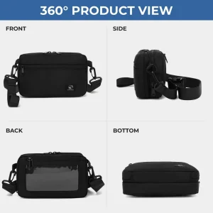 Custom New Model Plain Color Casual Sling Waist Bag Men Shoulder Crossbody Bag