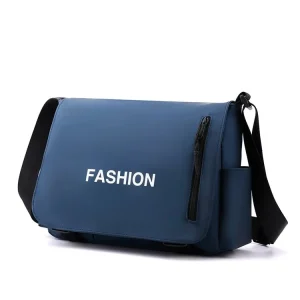 Custom New Style Single Shoulder Strap Men’s Bag Waterproof Nylon Flap Messenger Bags with Laptop Compartment