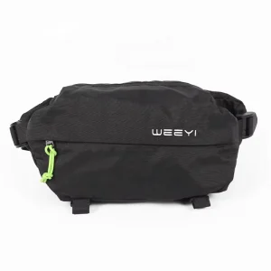 Custom Nylon Gym Fanny Pack Men’s Women’s Waterproof Crossbody Waist Bag for Outdoor Sports Travel Running Zipper