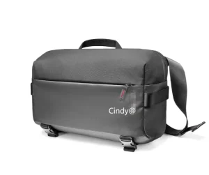 Custom Nylon Lightweight Waterproof Waist Sling Bag Men’s Casual Simple Solid Color Messenger Bag