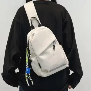 Custom Nylon Material Khaki Men’s Cycling Sport Casual Lightweight Hiking Mountain Climbing Chest Crossbody Bag